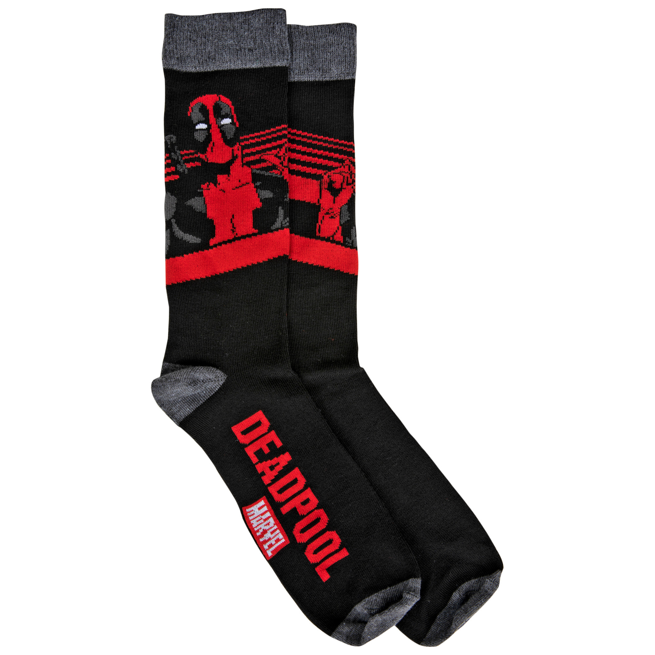 Deadpool Character Casual Crew Socks